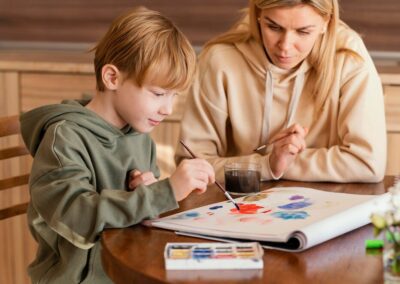 Workshop ouder & kind schilderen op canvas