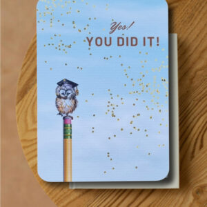 Kaart ‘Yes you did it‘