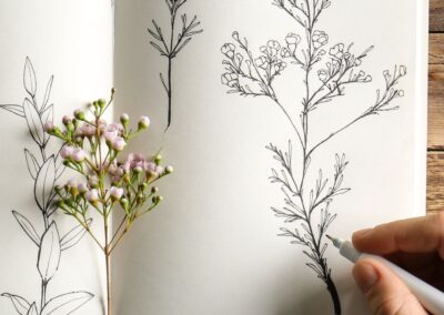 Workshop bloemen en planten tekenen