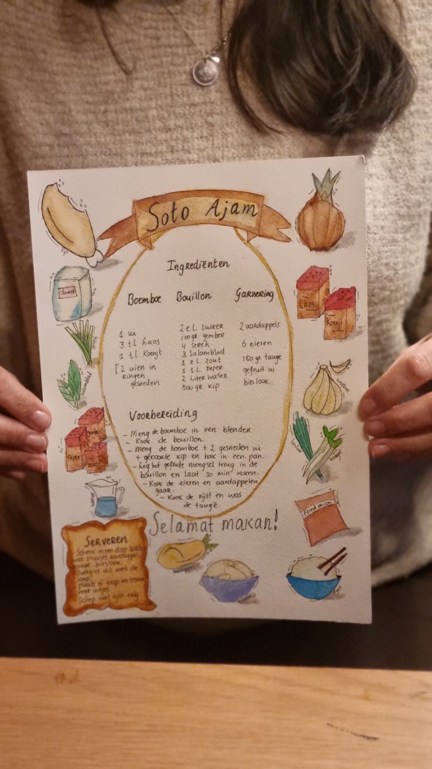 recept tekenen
